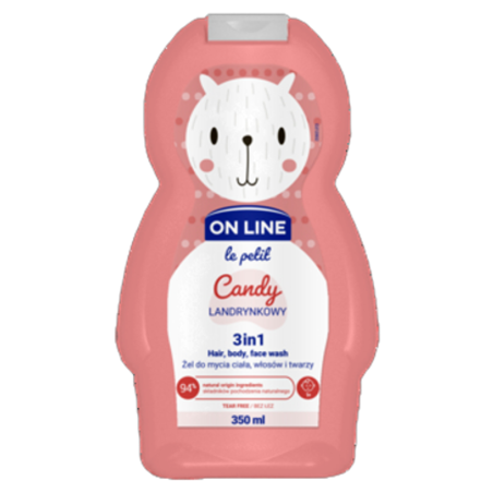 ON LINE LE PETIT Nawilżający żel 3w1 o smaku słodkiej landrynki 350ml